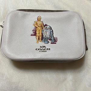 NWOT Coach X Star Wars Jess Cross Body Bag with C-3PO & R2-D2